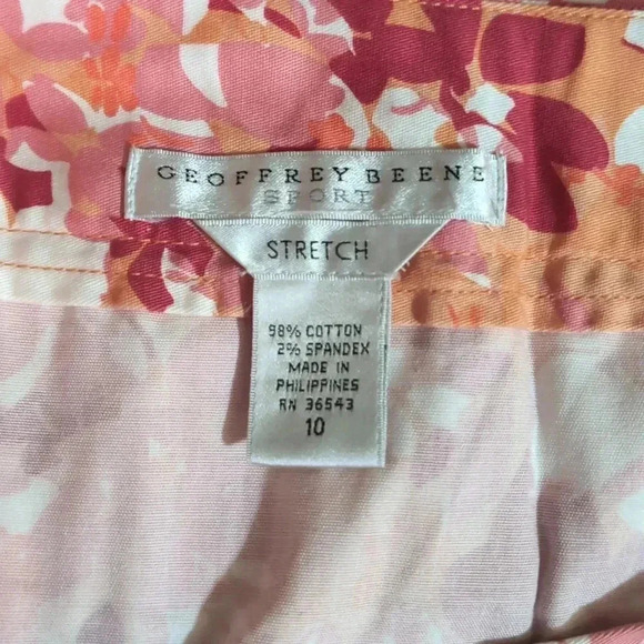 Geoffrey Beene Sport Cotton Floral Skirt - Picture 3 of 5